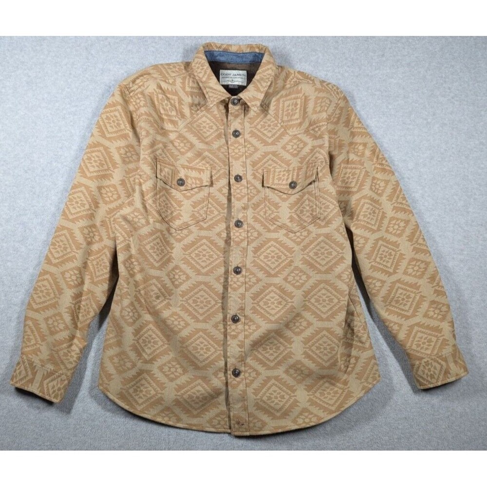 Cody James Men Jacket‎ 2XL Shacket Fleece Lined Aztec South Western Workwear